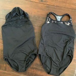 SOLD - Pair of Ballet Dance Leotards Youth 8/10
